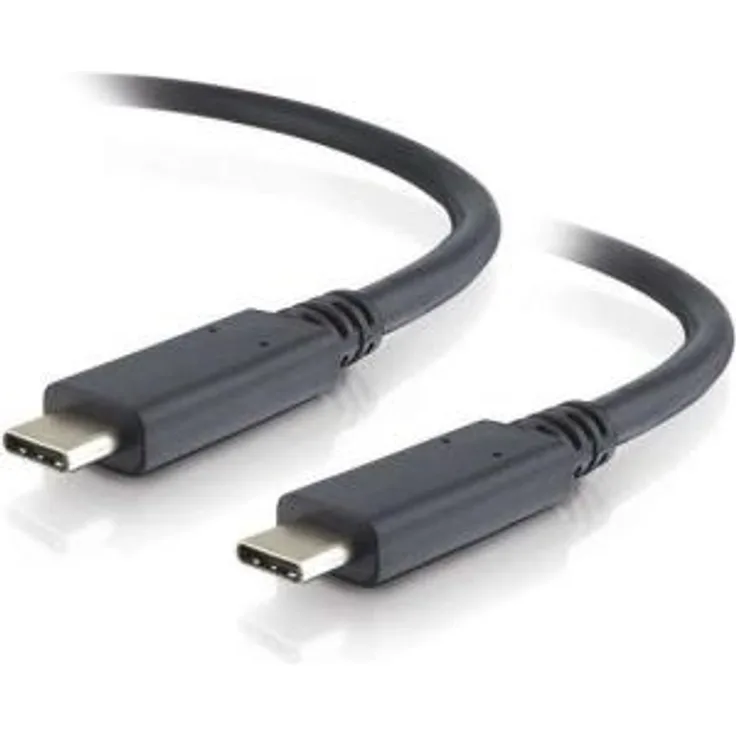 C2G 88848 USB 3.1 USB C Stecker auf Stecker, 1 m, Schwarz