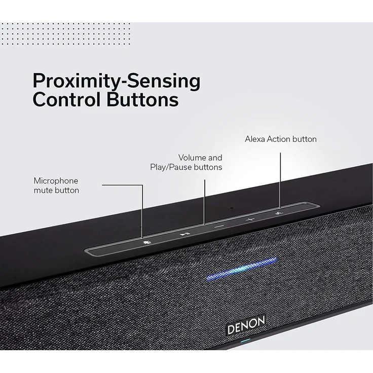 Denon Home 550 2.0 Soundbar ohne Subwoofer, Dolby Atmos, Amazon Alexa, kabellos/kabelgebunden, geeignet für TV, schwarz  – Bild 7