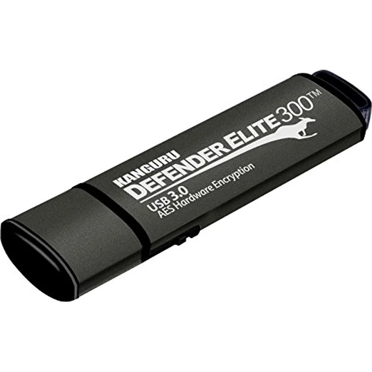 Kanguru Defender 300-Stick, USB 3.0, 32 GB, Schwarz