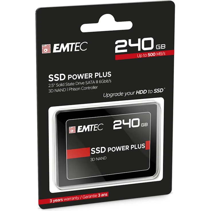 EMTEC X150 Power Plus 3D NAND - Solid-State-Disk - 240 GB - intern - 2.5 Zoll (6.4 cm) - SATA 6Gb/s (ECSSD240GX150) – Bild 6