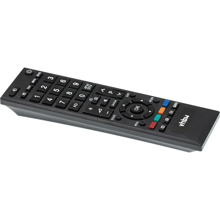 vhbw Fernbedienung passend für Toshiba 26EL833G, 26EL83G, 26EL933B, 26SL738, 26SL738B, 26SL738G Fernseher, TV - Ersatzfernbedienung