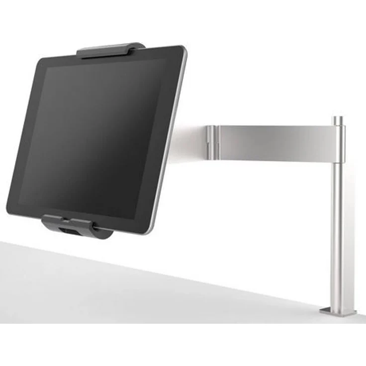 Durable 893123 Tablet Tischhalterung (mit Schwenkarm für Tablets 7-13 Zoll, 360° drehbar mit Diebstahlsicherung) silber-anthrazit – Bild 1