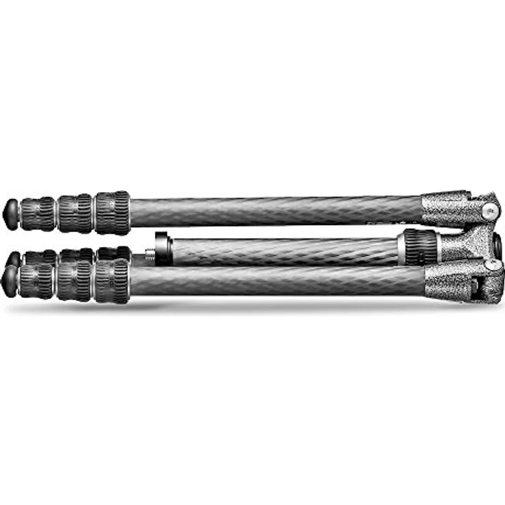 Gitzo GT0545T Traveler Stativ (superkompakt, faltbar und unglaublich leicht, kurze Säule für Aufnahmen auf Bodenhöhe inklusive Serie 0 - 4 Segmente) carbon