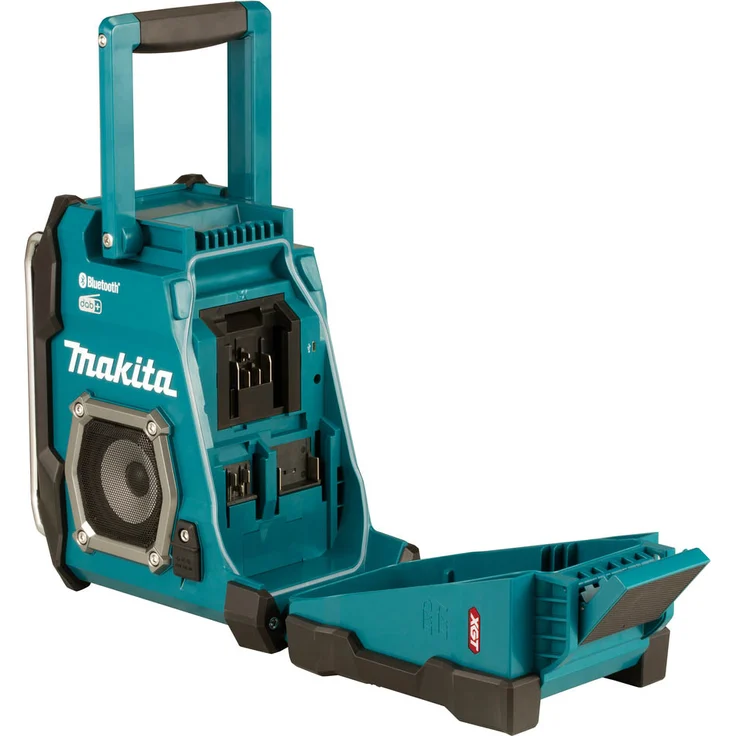 Makita Akku-Baustellenradio 40V max. (ohne Akku, ohne Ladegerät) - MR004GZ, Bluetooth, spritzwassergeschützt, blau – Bild 2