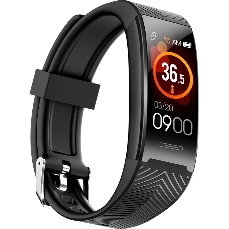 Onestyle C4 Fitness-Tracker Unisex, Einheitsgröße, Kunststoffgehäuse, Schwarz