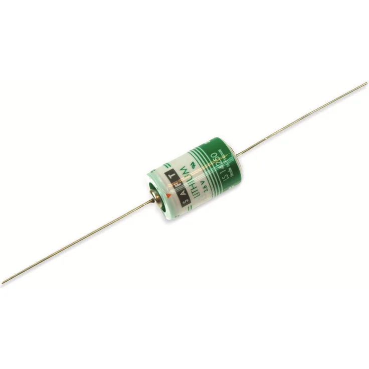 Lithium-Batterie SAFT LS 14250-CNA, 1-2AA, mit Axialdraht, 3,6 V-, 1200 mAh
