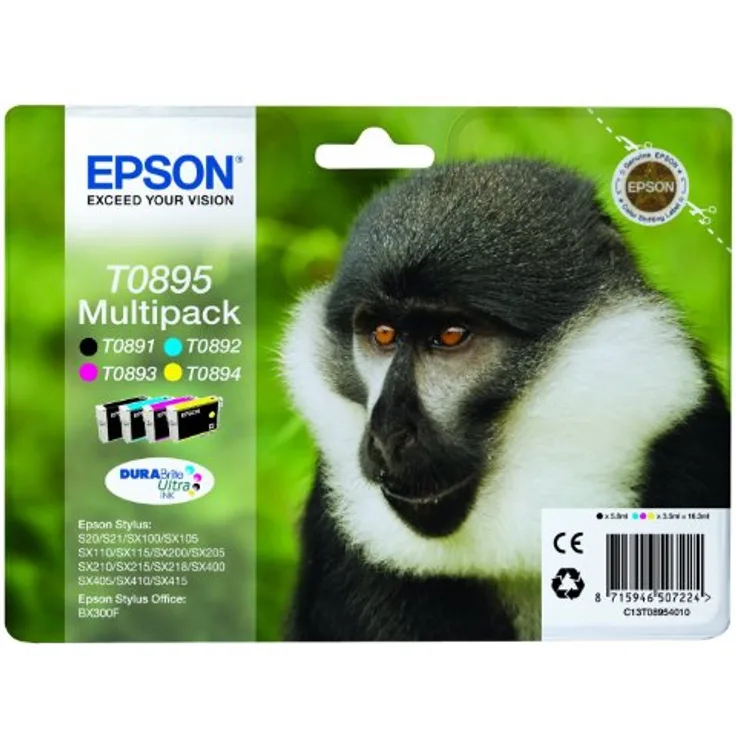 Epson Multipack 4-colours T0895 DURABrite Ultra Ink