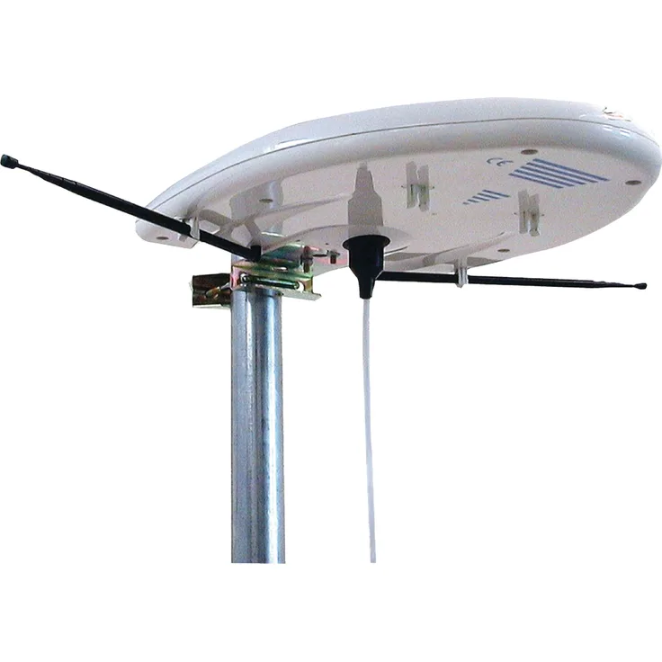 DVB-T/T2 - DAB+ Außenantenne mit Verstärker 20 dB FM / VHF / UHF