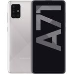 Samsung Galaxy A71 Smartphone 16,95cm (6,7 Zoll) SAMOLED-Display, 128GB interner Speicher, 6GB RAM, Dual-SIM, Android, Haze Crush Silver - Preisvergleich