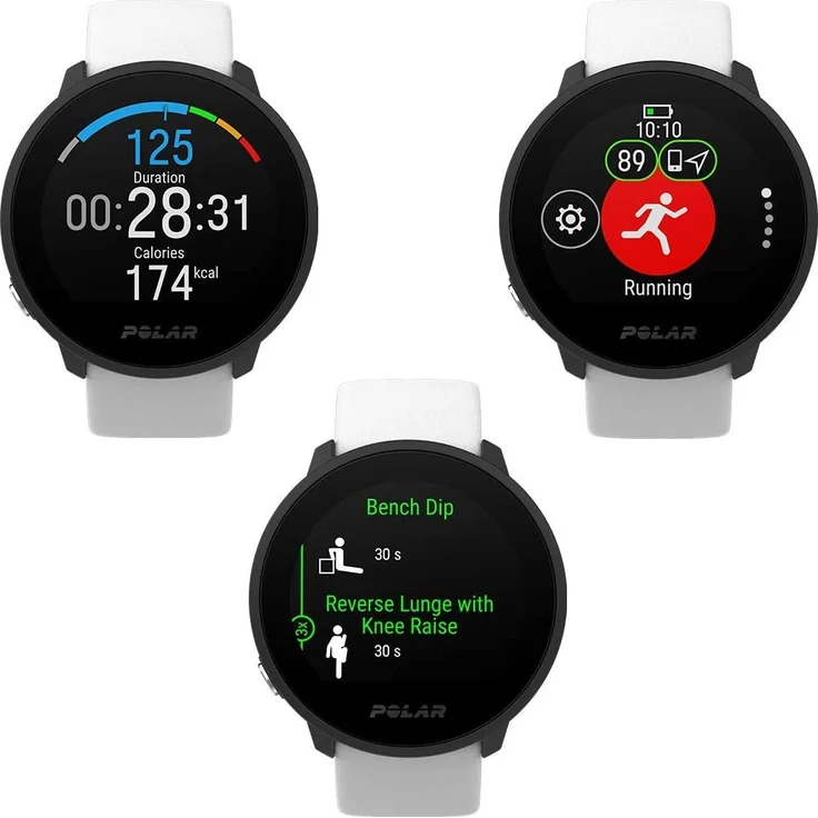 Polar Unite Fitness-Tracker GPS, Unisex, S-L, Kunststoffgehäuse, Weiß (90081803) – Bild 4