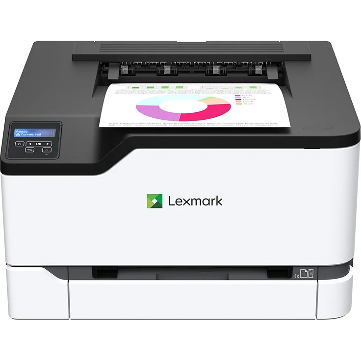 Lexmark C3326dw - Laserdrucker, Farbe, Auflösung: 600 x 600 dpi, Druckgeschwindigkeit (S/W): 24 S/min, Papierzufuhr: 250 Blatt (40N9110) – Bild 2