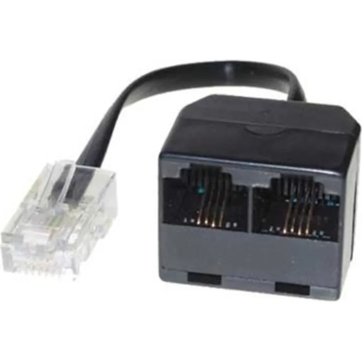 S-Conn Western-Stecker 8/8 / 2 Western-Buchsen 8/8 0,1m