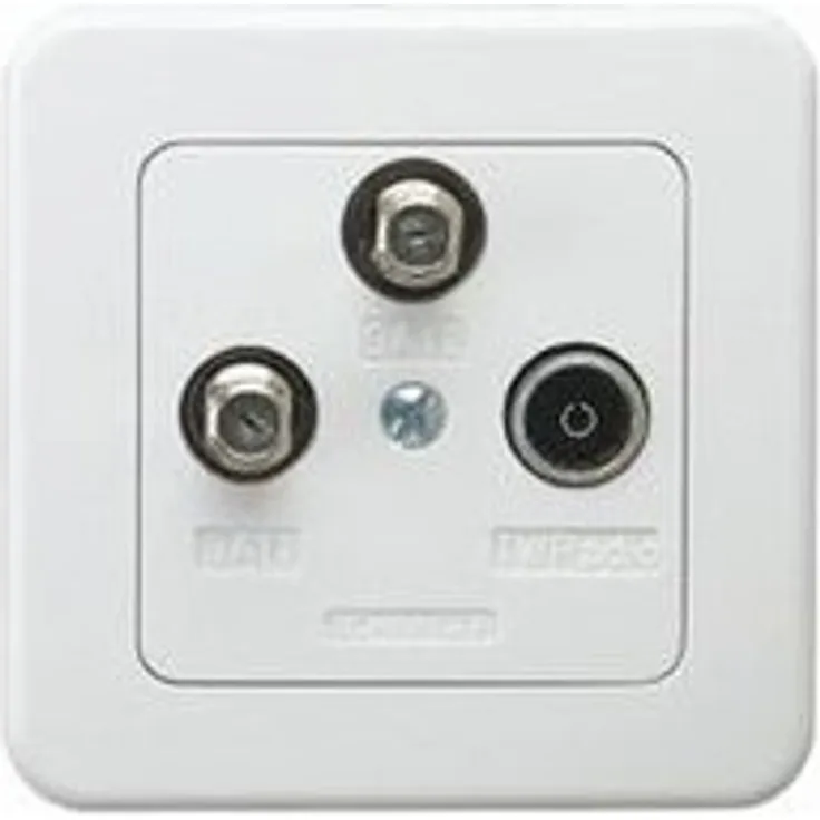 Antennendose SAT, TV, FM Schwaiger DSE652 531 Unterputz Silber