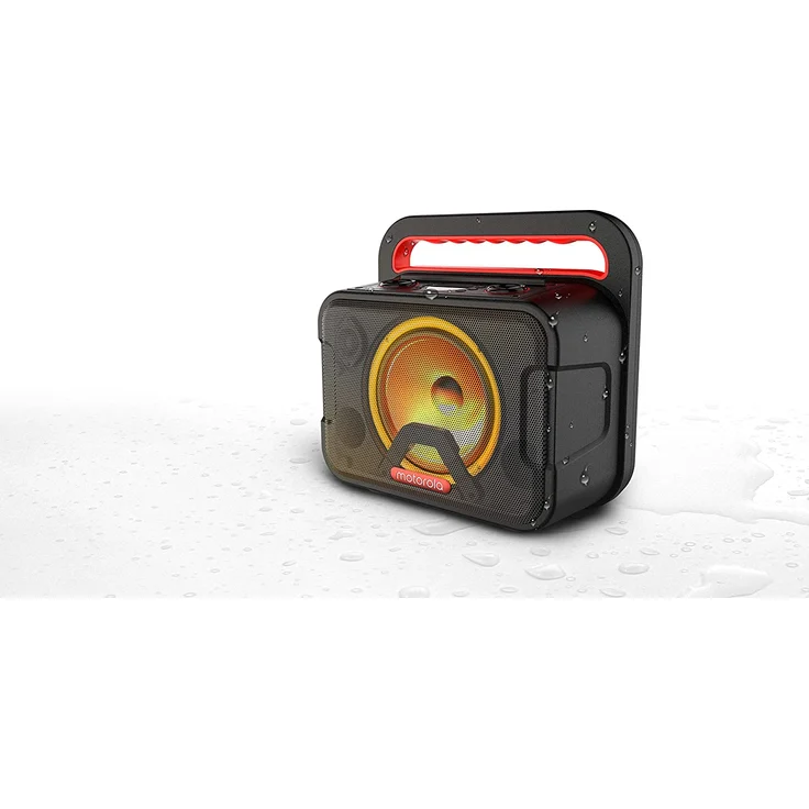 Motorola Sonic Maxx 810 - Bluetooth Trachbarer Party Lautsprecher - 20 Stunden - IPX4 Waterproof - LED-Beleuchtungssystem - FM Radio – Bild 8