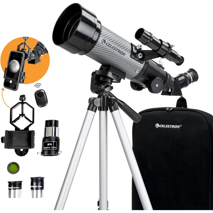 Celestron Reisefernrohr, grau/schwarz, Travel Scope 70 – Bild 1