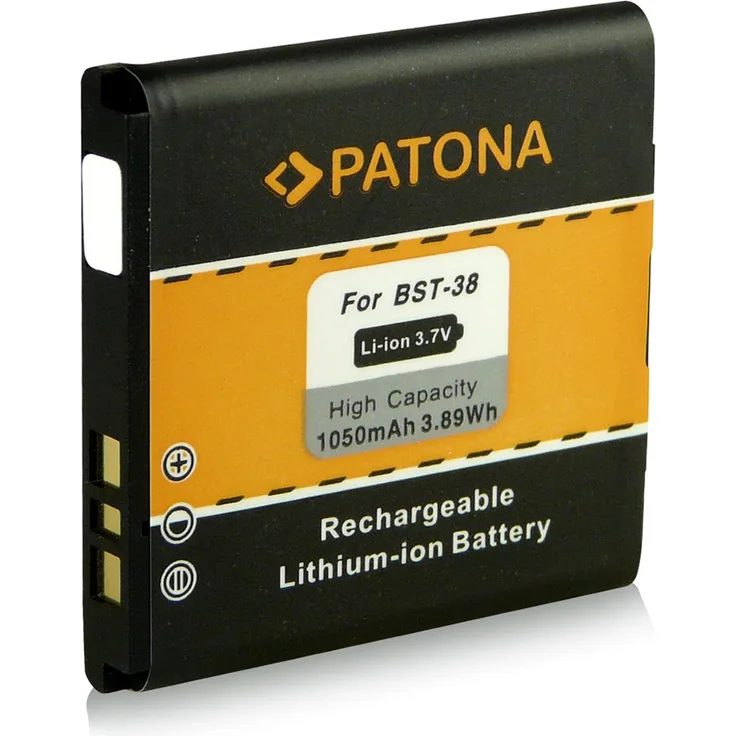 PATONA Akku wie BST-38 für Sony Ericsson C510 C902 C905 Jalou K770i K850i R300 R306 S312 S500i T303 T650i W580i W760i W902 W980 W995 Yendo W150i Z770i Xperia X10 mini pro