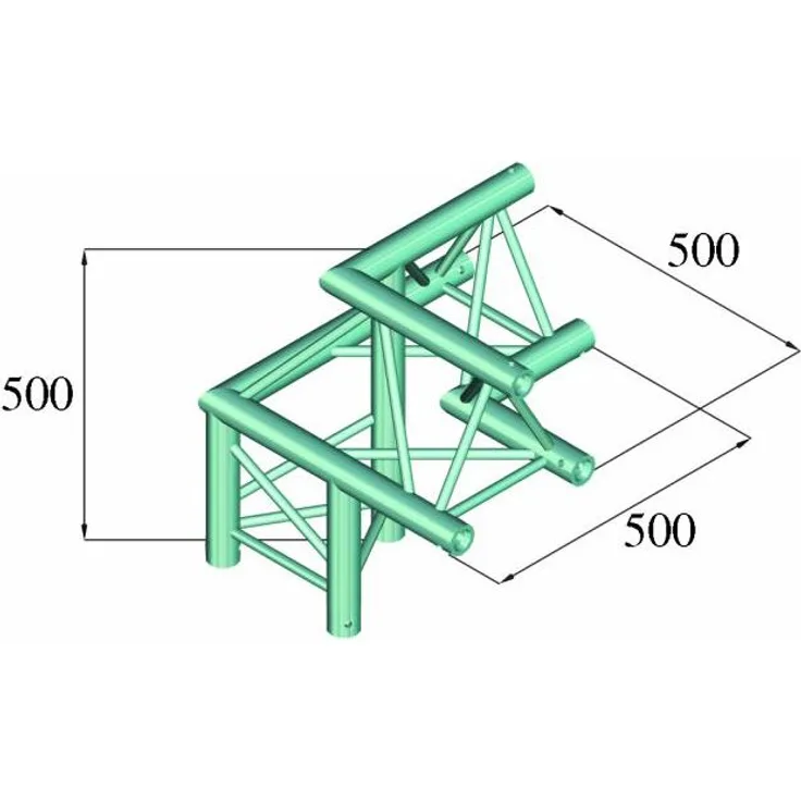 Alutruss 60302398 6082AL-32 Trilock Ecke (3-Wege, links) 