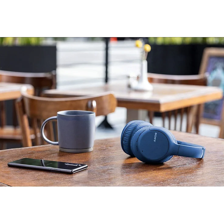 Sony WH-CH710N On-Ear-Kopfhörer, mit Bluetooth, Mikrofon, Noise Cancelling, blau – Bild 6