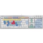 LogicKeyboard LKB-CBASE-CWMU-DE Tastatur, Steinberg Cubase-Nuendo ALBA DE (Apple Mac) Silber-Weiß-Bunt (Deutsch QWERTZ)