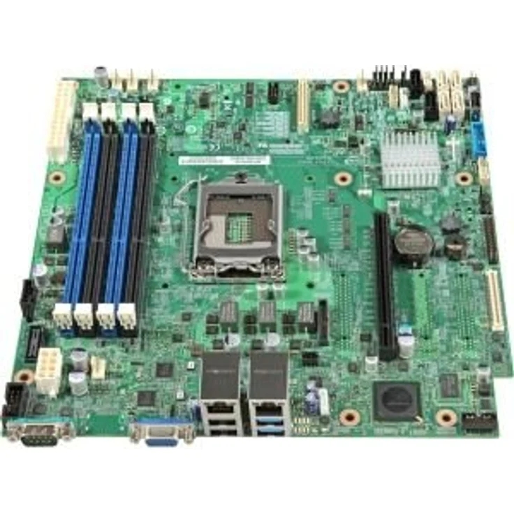 INTEL Server Board DBS1200V3RPO w 4X SATA Cables 1