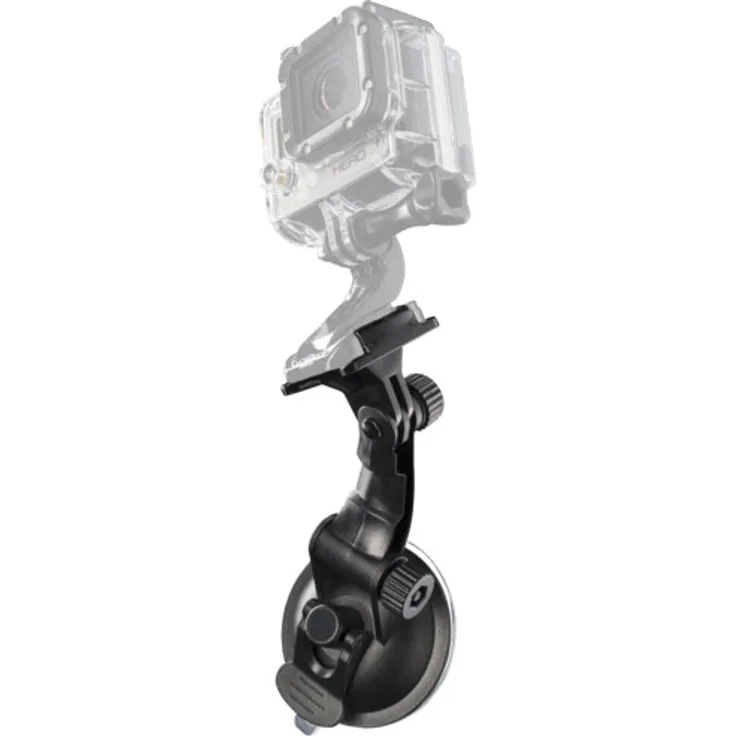 Mantona Saugnapf-Halterung (glatte Oberflächen (geeignet für GoPro Hero 2-3-3+-4, GoPro Session)