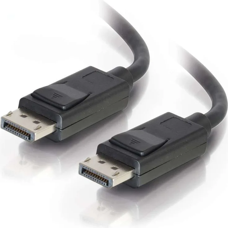 C2G DisplayPort-Kabel mit Verriegelung, 2 m, Stecker auf Stecker, schwarz Schwarz 7 m