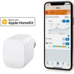 Eve Thermo - Smartes Heizkörperthermostat mit LED-Display, automatischer Temperatursteuerung, keine Bridge erforderlich, integriertes Touch-Bedienfeld, Bluetooth Low Energy, Apple HomeKit