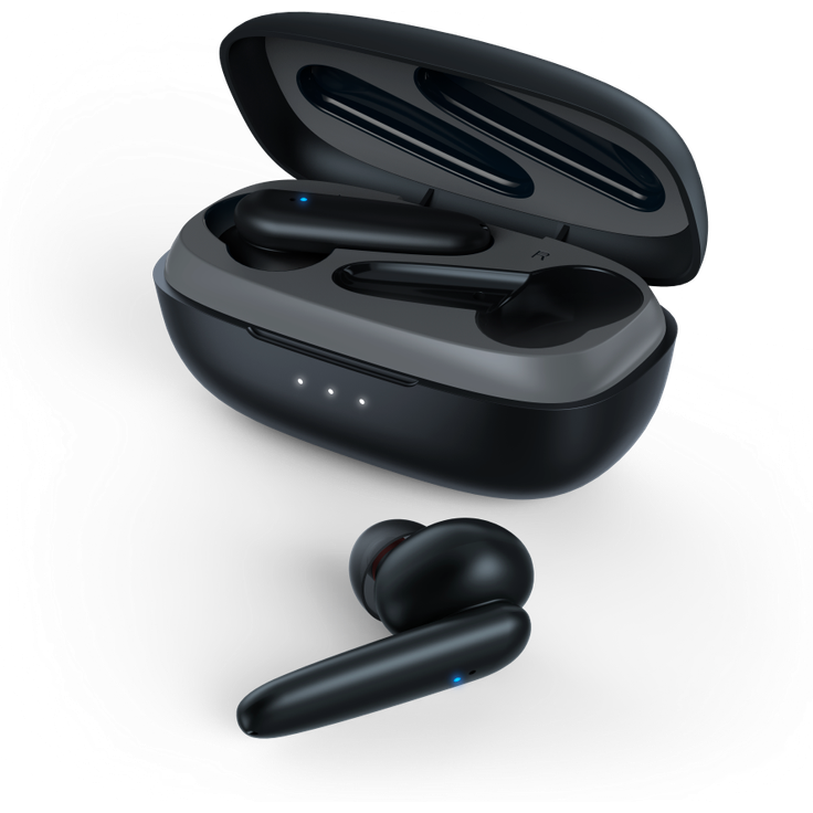 Hama 184079 Passion Clear In-Ear-Kopfhörer mit Bluetooth, Noise Cancelling, spritzwassergeschützt, schwarz
