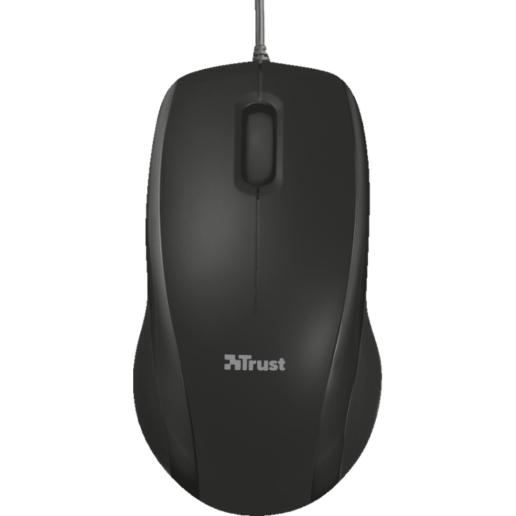Trust WMS-120 Maus USB Optisch 800 DPI Ambidextrös Schwarz - Mäuse (Ambidextrös, Optisch, USB, 800 DPI, Schwarz)