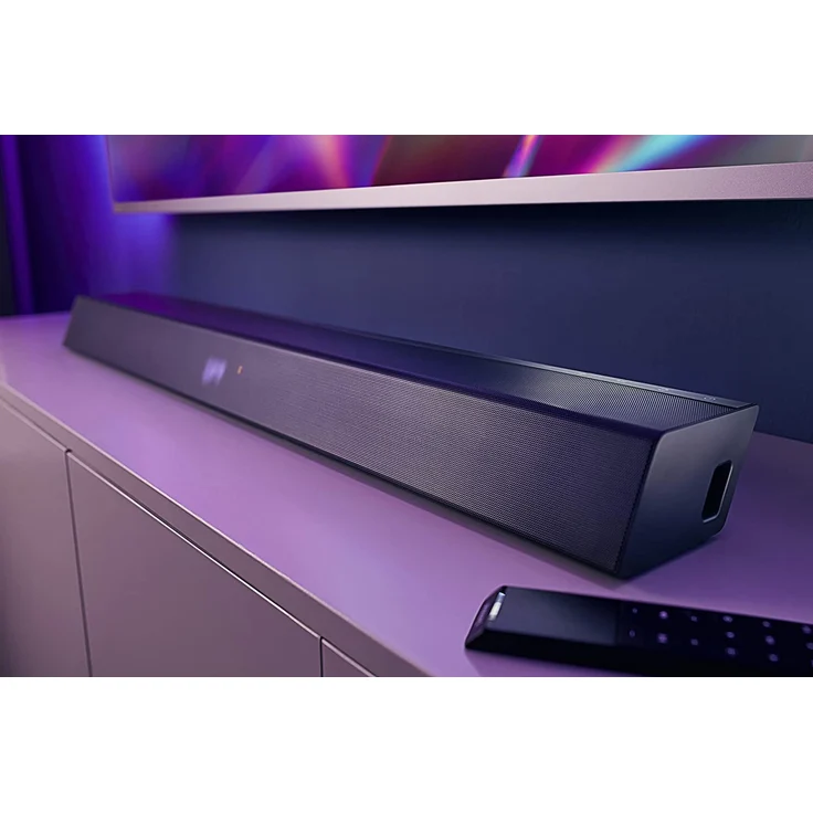 Philips TAB8205/10 2.1 Soundbar mit Subwoofer, Google Assistant, Amazon Alexa, kabellos/kabelgebunden, geeignet für TV, schwarz – Bild 4