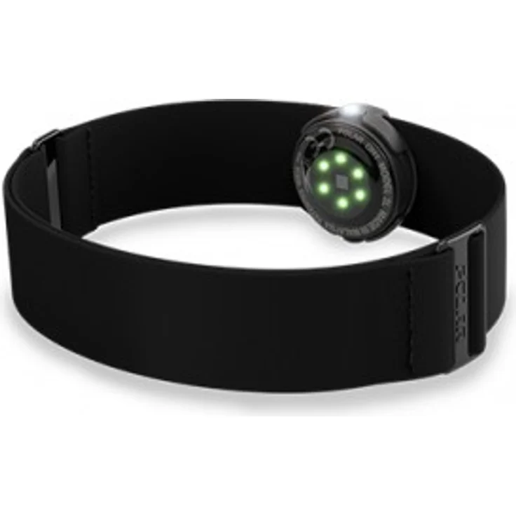 Polar OH1+ Optischer Pulssensor, Wasserdicht, Befestigungsklammer für Schwimmbrille, Bluetooth und ANT+, Textilarmband, Grau, One Size – Bild 1