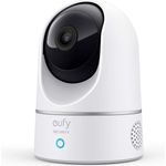 eufy Security Indoor Cam 2K Überwachungskamera für Innenbereiche, Plug-In Schwenk-Neige-Sicherheitskamera, IP Kamera, Personenerkennung, mit Sprachassistent, Bewegungssensor, HomeBase nicht kompatibel, weiß