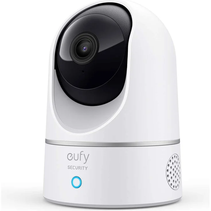 eufy Security Indoor Cam 2K Überwachungskamera für Innenbereiche, Plug-In Schwenk-Neige-Sicherheitskamera, IP Kamera, Personenerkennung, mit Sprachassistent, Bewegungssensor, HomeBase nicht kompatibel, weiß – Bild 1