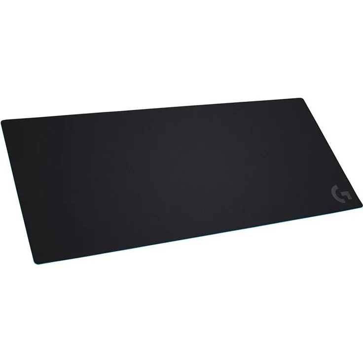 Logitech G840 XL-Gaming Mauspad, 400x900 mm, 3mm flaches Profil, Geringe Oberflächenreibung, Gummiunterlage, Zusammenrollbar, Transportbox - Schwarz-Blau – Bild 1