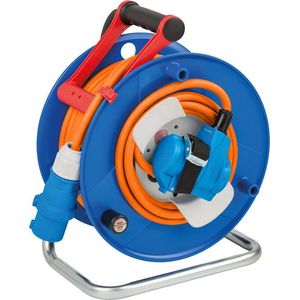 Bild für Brennenstuhl Camping-Kabeltrommel mit 25m Kabel in orange (E Kabeltrommel mit E-Winkelkupplung inkl)
