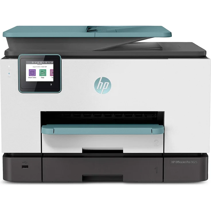 HP OfficeJet Pro 9025 Multifunktionsdrucker (HP Instant Ink, A4, Drucker, Scanner, Kopierer, Fax, WLAN, LAN, Duplex, HP ePrint, Airprint, 24 Seiten-Minute, 500 Blatt) Oasis – Bild 2
