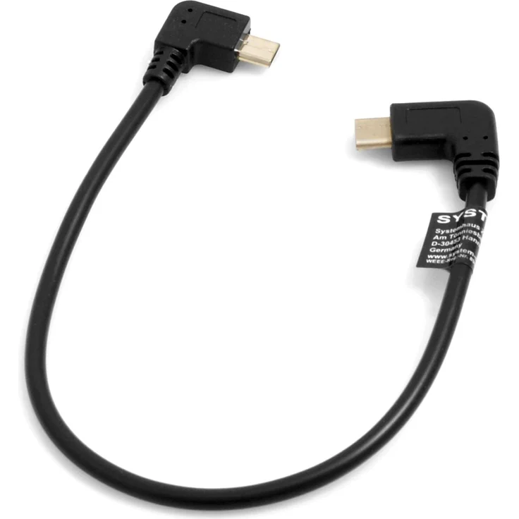 System-S OTG Host USB 3.1 C Kabel Winkel zu Micro USB