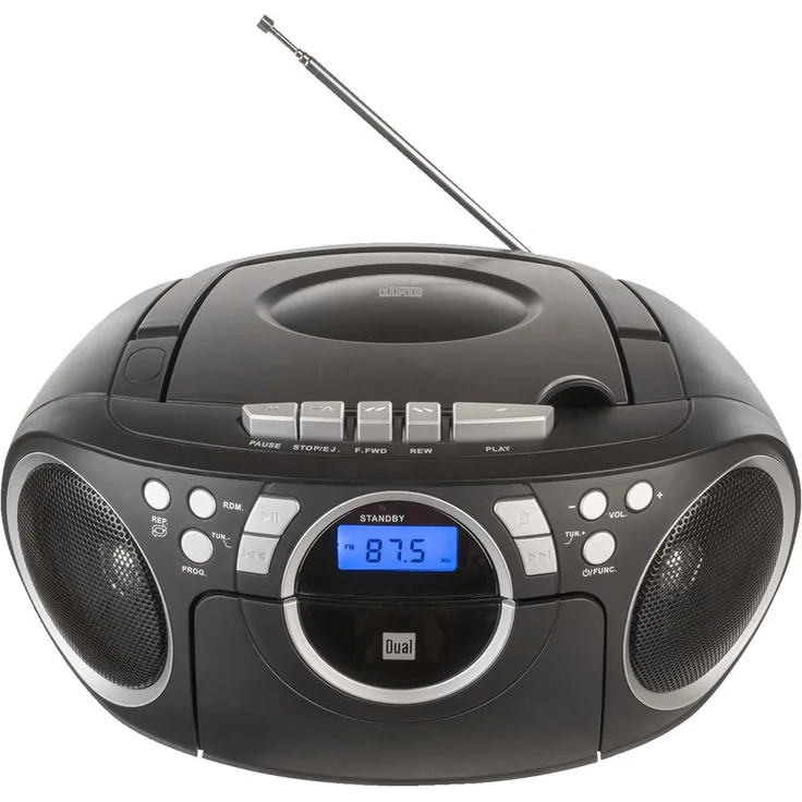 Dual P 70 Tragbares Radio mit UKW (FM), MW, CD-Player schwarz