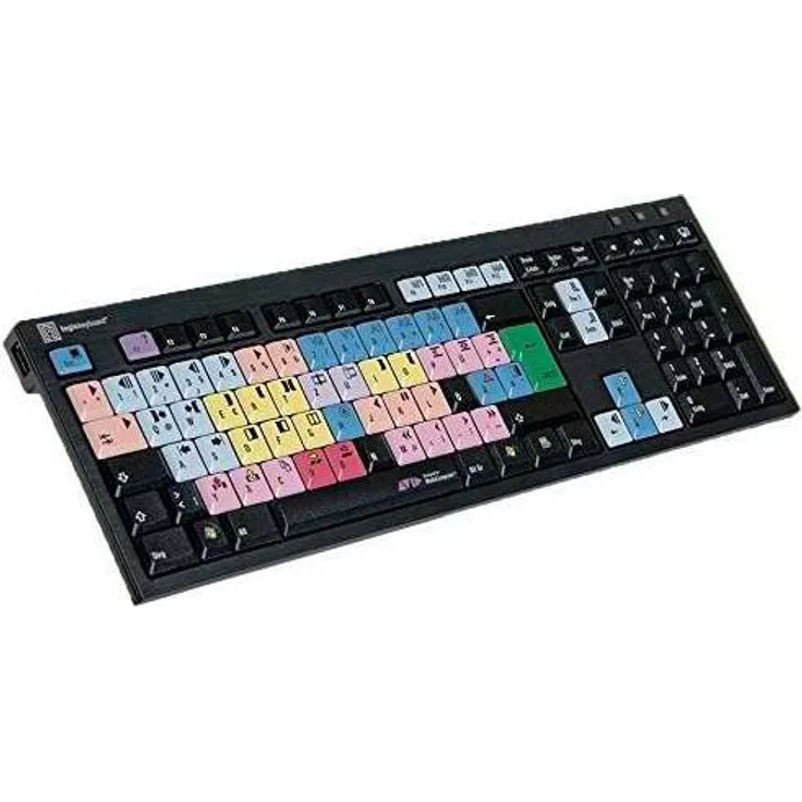 LogicKeyboard LKB-MCOM4-BJPU-DE Avid Media Composer PC Nero Tastatur mit LogicLight (EN QWERTY)