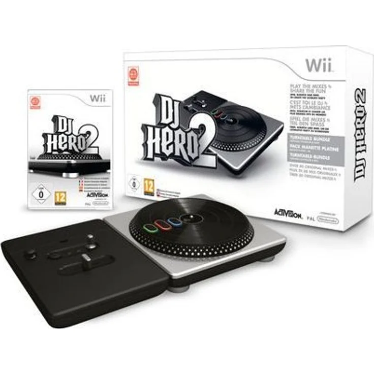DJ Hero 2 Bundle (Turntable + DJ Hero 1+2) (Wii)