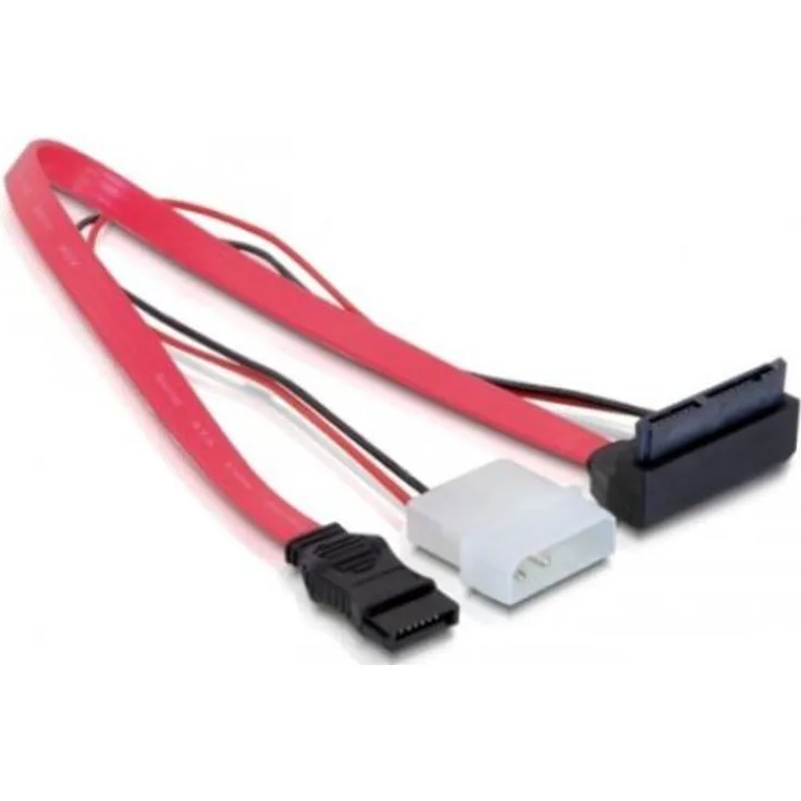 DeLOCK - Serial ATA-Kabel - interne Stromversorgung, 2-polig, 16-polig Micro SATA - Serial ATA, 7-polig - 30 cm (82551)