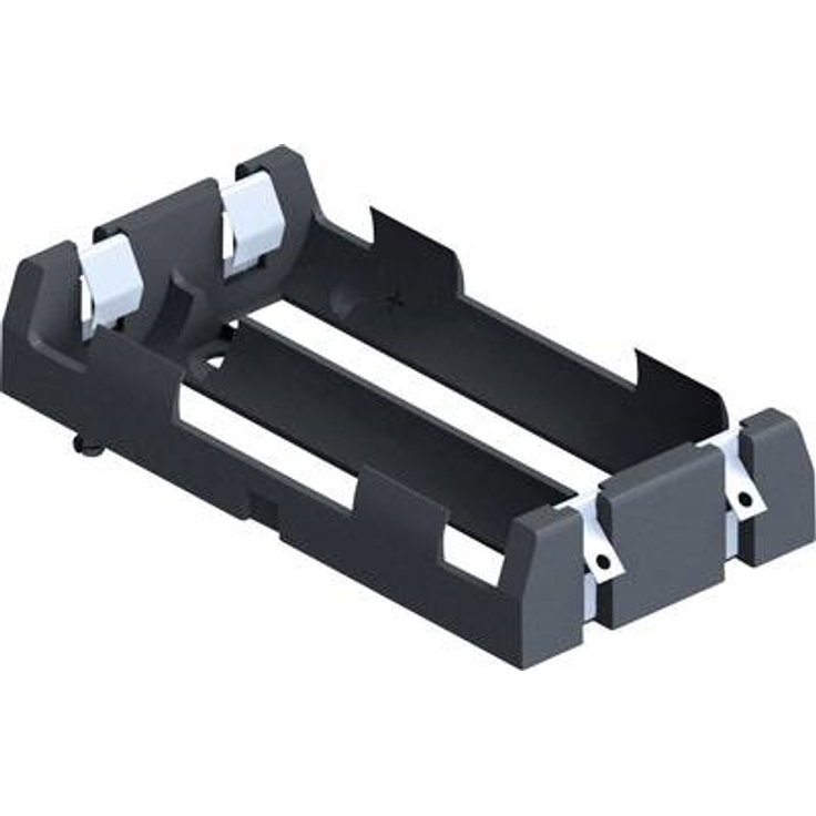 1047 - Batteriehalter für 2 18650 Lötfahne (1047)