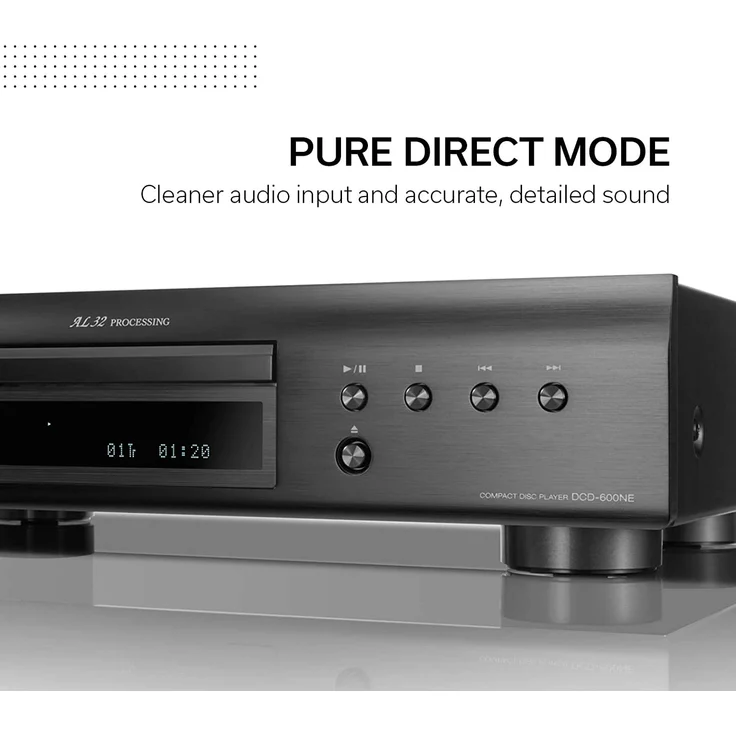 Denon DCD600 CD-Player mit AL32 Processing silber – Bild 6