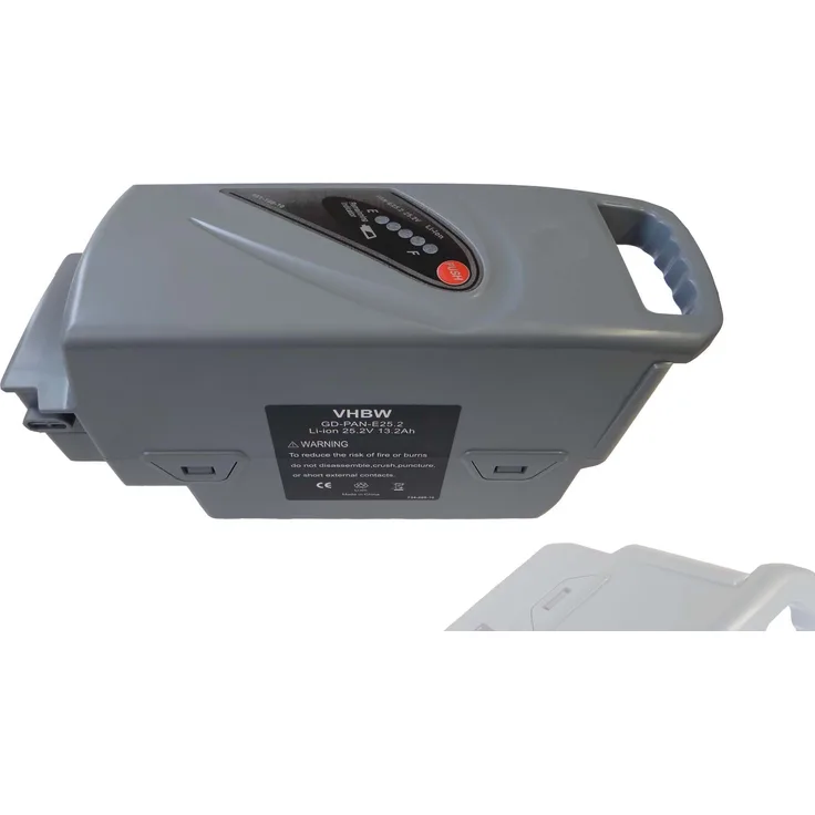 vhbw Akku kompatibel mit Panasonic Flyer T8 HS, T9 E-Bike Elektrofahrrad (13200mAh, 25,2V, Li-Ion)