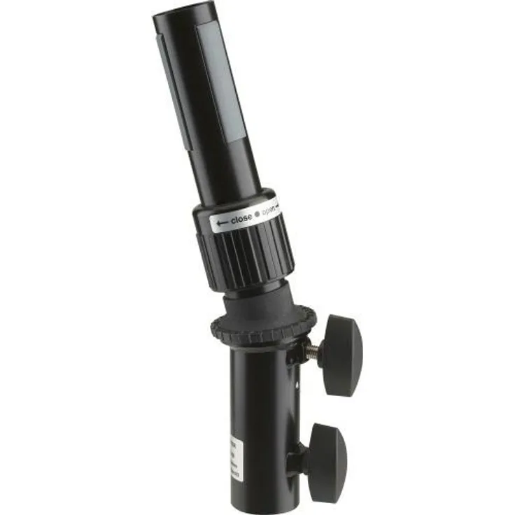 Konig & Meyer 11.3030 Kippbarer, lackierter Lautsprecheradapter für Lautsprecherständer - Schwarz