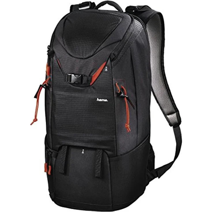 Hama Kamerarucksack für 2 DSLR Kameras und Ausrüstung (Fotorucksack, 21 L, Schnellzugriff, Tabletfach, Regenschutz, Stativhalterung, handgepäcktauglich) Kameratasche schwarz – Bild 1