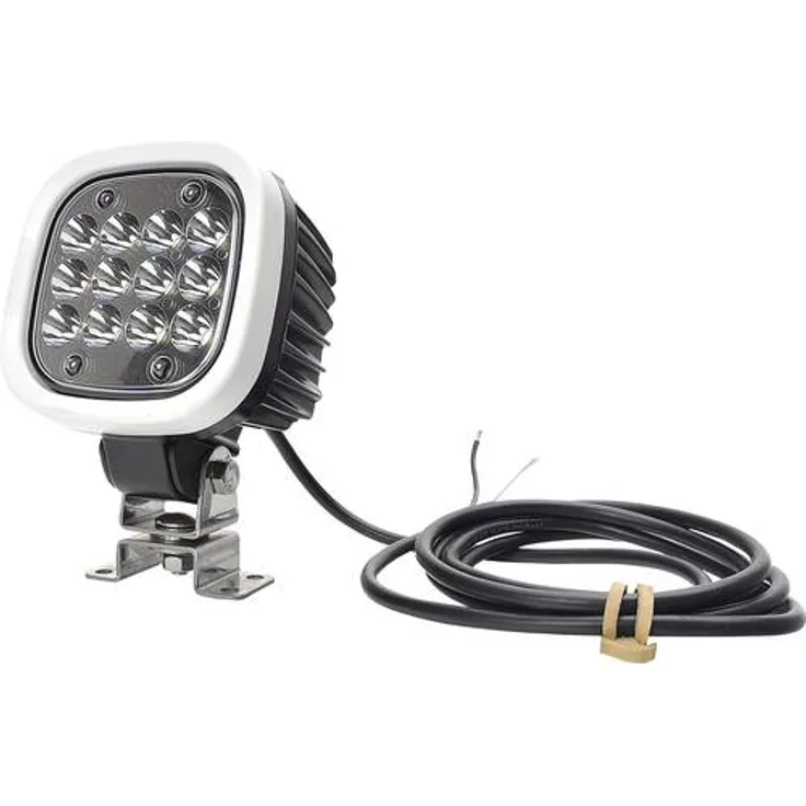 WAS Arbeitsscheinwerfer 12 V, 24 V, 36 V, 48 V, 60 V, 70V W130 8000 Spot 1215 Weitreichende Ausleuchtung (B x H x T) 110 x 159