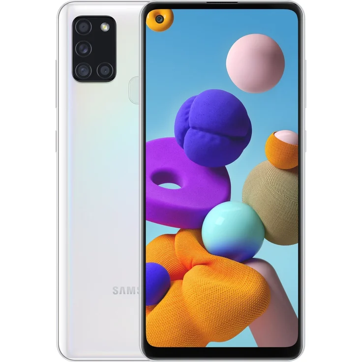 Samsung Galaxy A21s Smartphone 16,51cm (6,5 Zoll) Farbdisplay, 64GB interner Speicher, GB RAM, Dual-SIM, Android, White – Bild 3