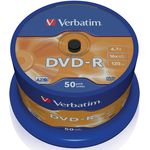 Verbatim 43788''DVD-R 4,7GB 16x 50er Wrap Spindel Silber - Preisvergleich