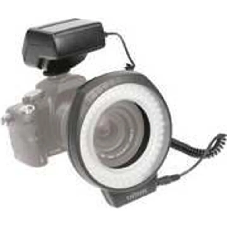 Dörr Ultra 80 LED-Ringlicht mit zuschaltbarem Blitz inkl. Anschlussringe schwarz